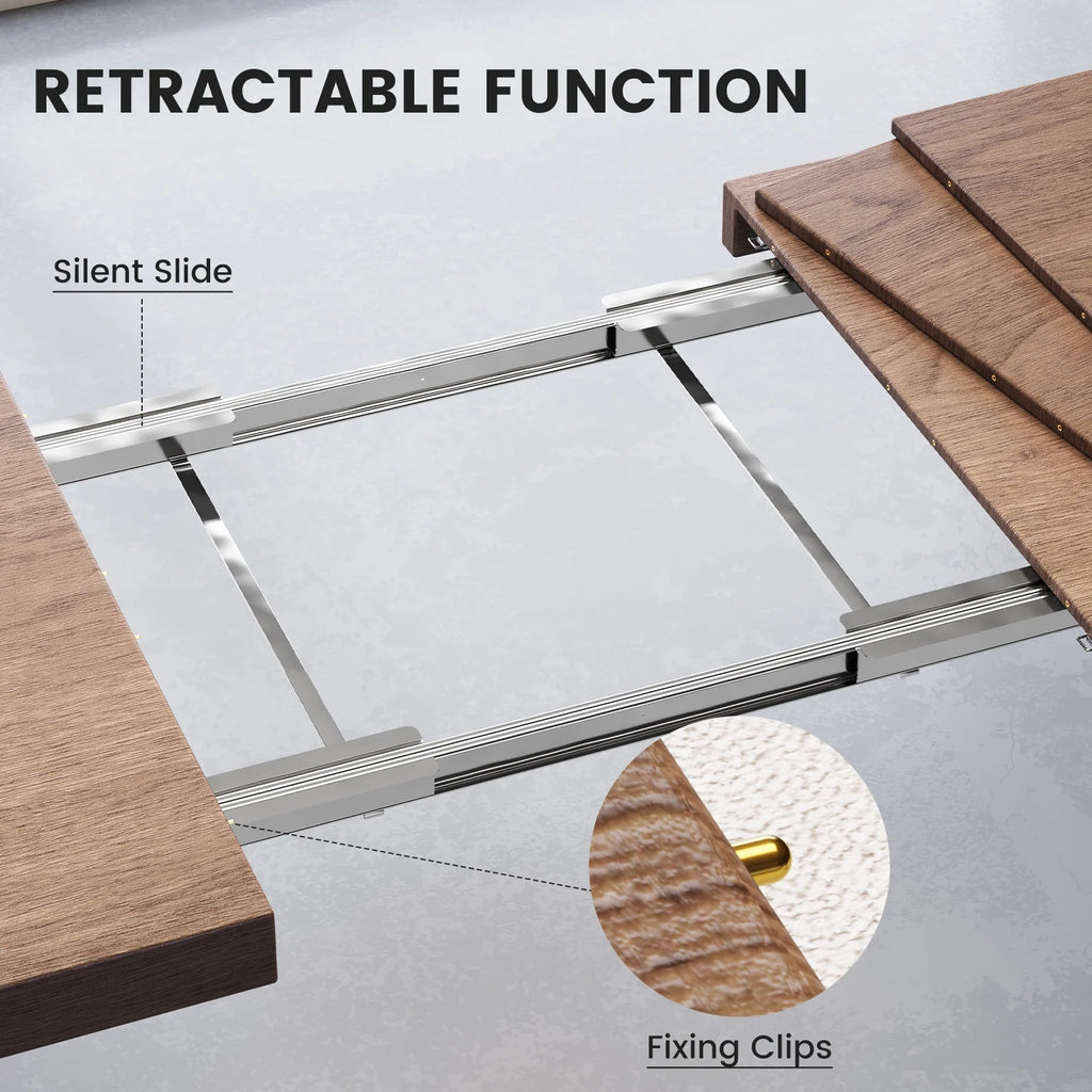 Extendable Dining Table Set with 4 Chairs D7899