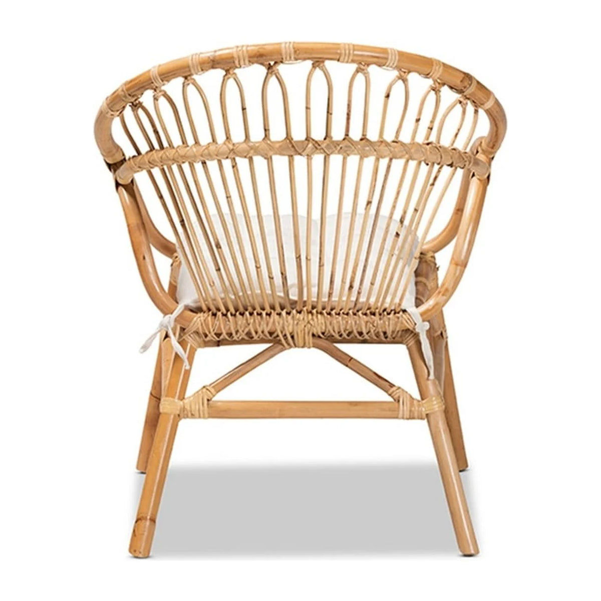 Natural Brown Rattan Dining Chair Q57533