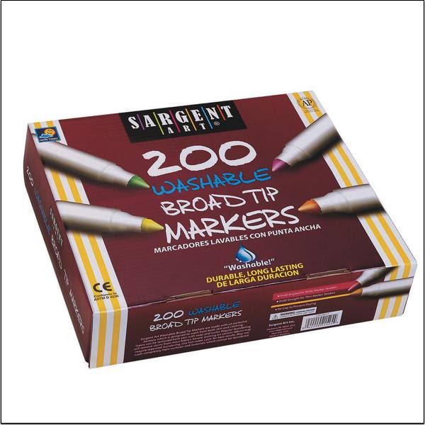 200 Count Washable Broad Tip X173