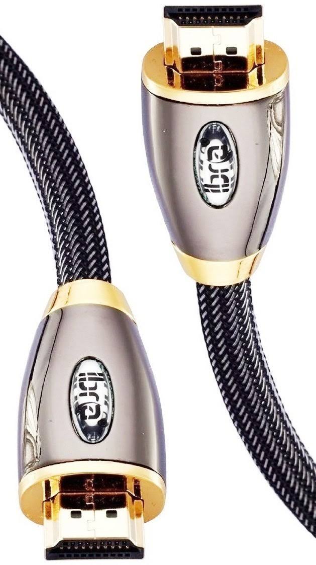HDMI Cable 3ft (2 Pack) - HDMI 2.0 (4k@60hz) - 18Gbps - 28AWG Braided Cord - Gold Plated Connectors V9651