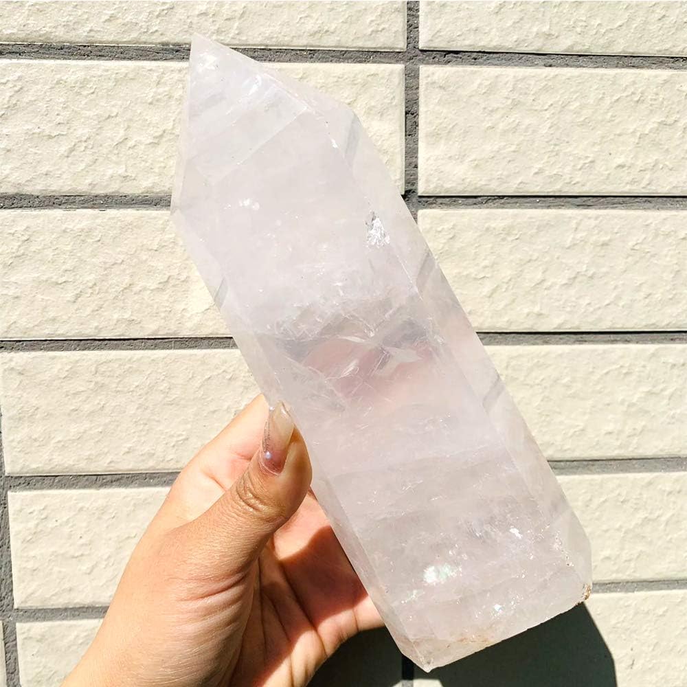 Natural Clear Quartz Tower Crystal Point Pack of 2 F2539