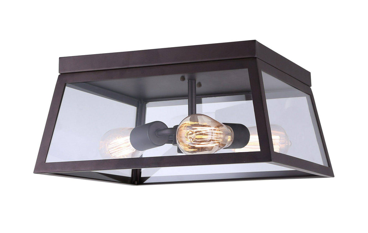 Oil Rubbed Bronze 3 Light Flushmount B942152