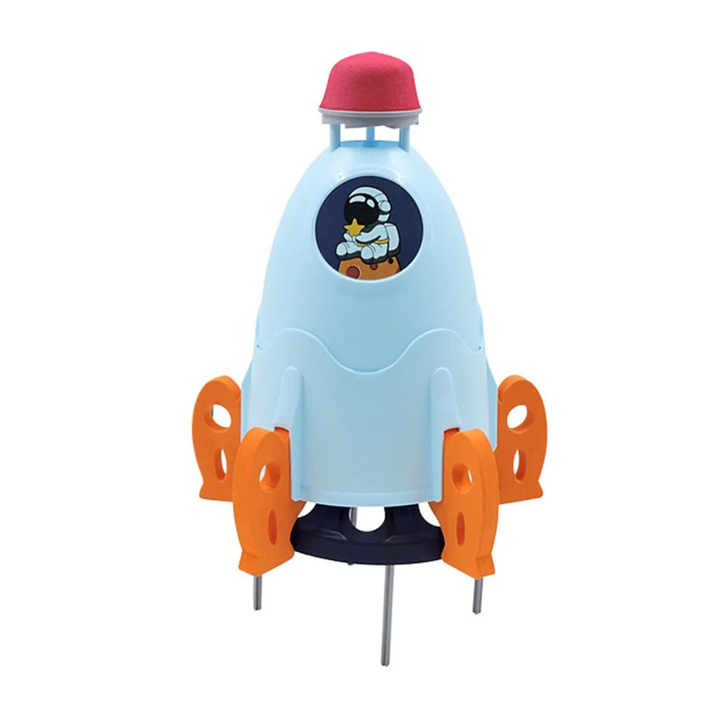Blue Plastic Rocket Sprinkler Toy W2450