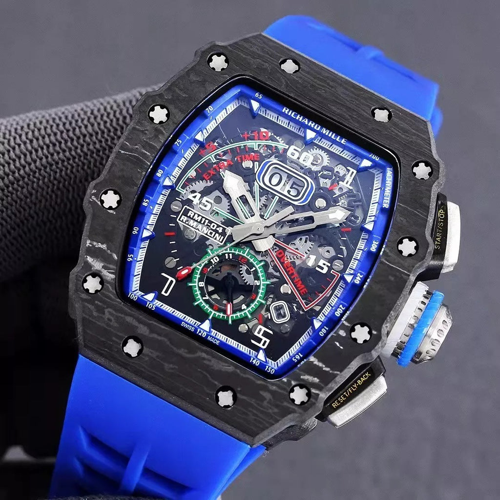 Blue Dial Skeleton Watch M10069