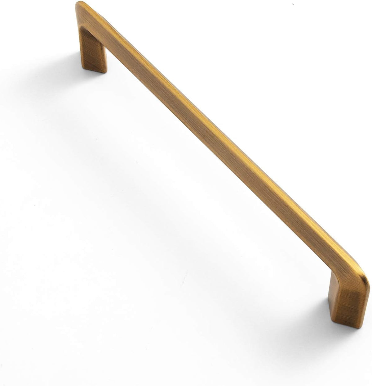Brushed Brass Zinc Alloy Cabinet Handles 5.04'' 128mm 10 Pack F4672