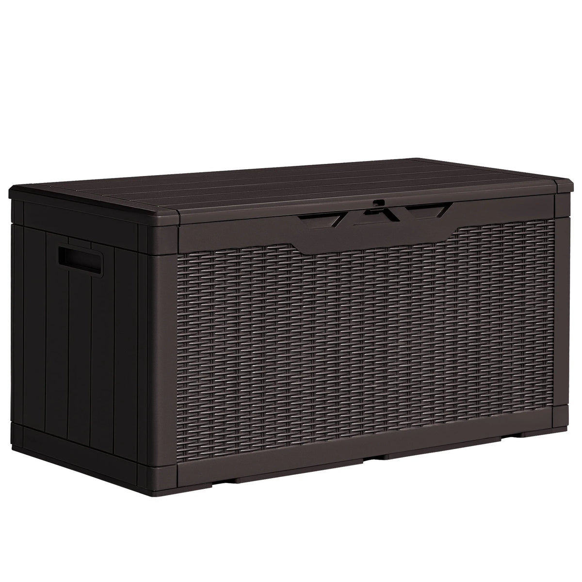 100 Gallon Black Plastic Resin Storage Box Q93111