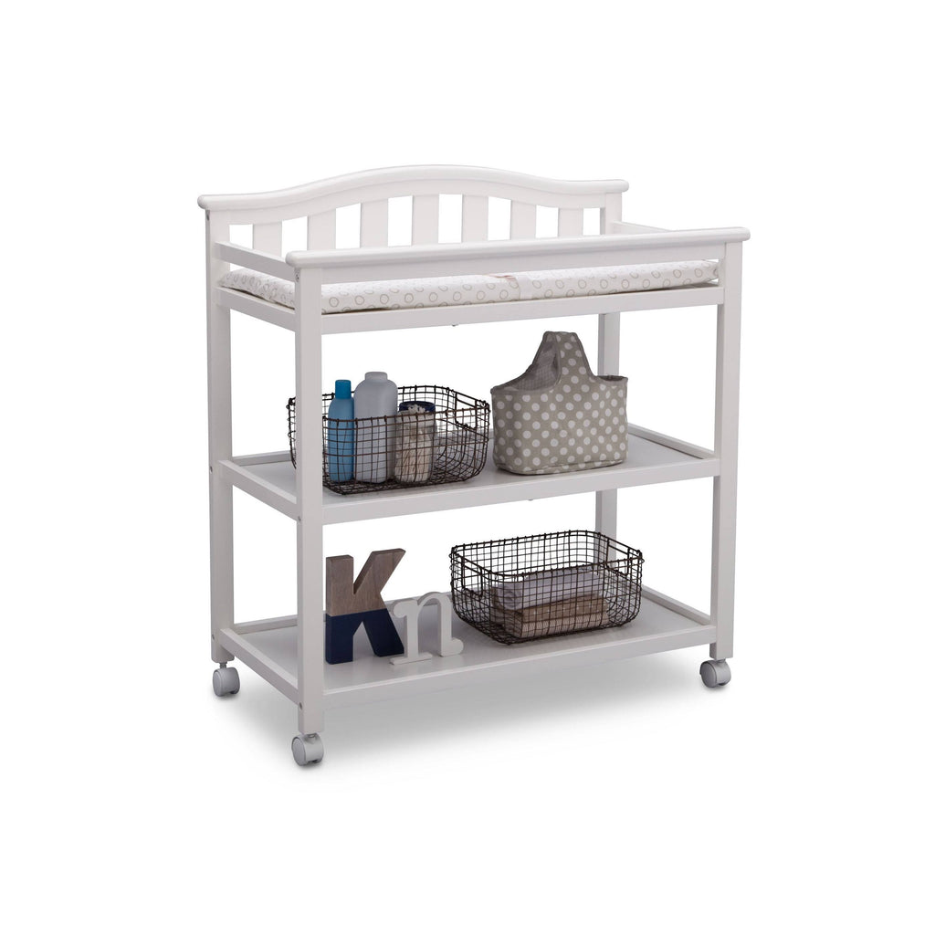 White Changing Table with Casters Z99707