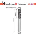 Carbide Corner Radius End Mill, R0.06, 5/8x22 H8593