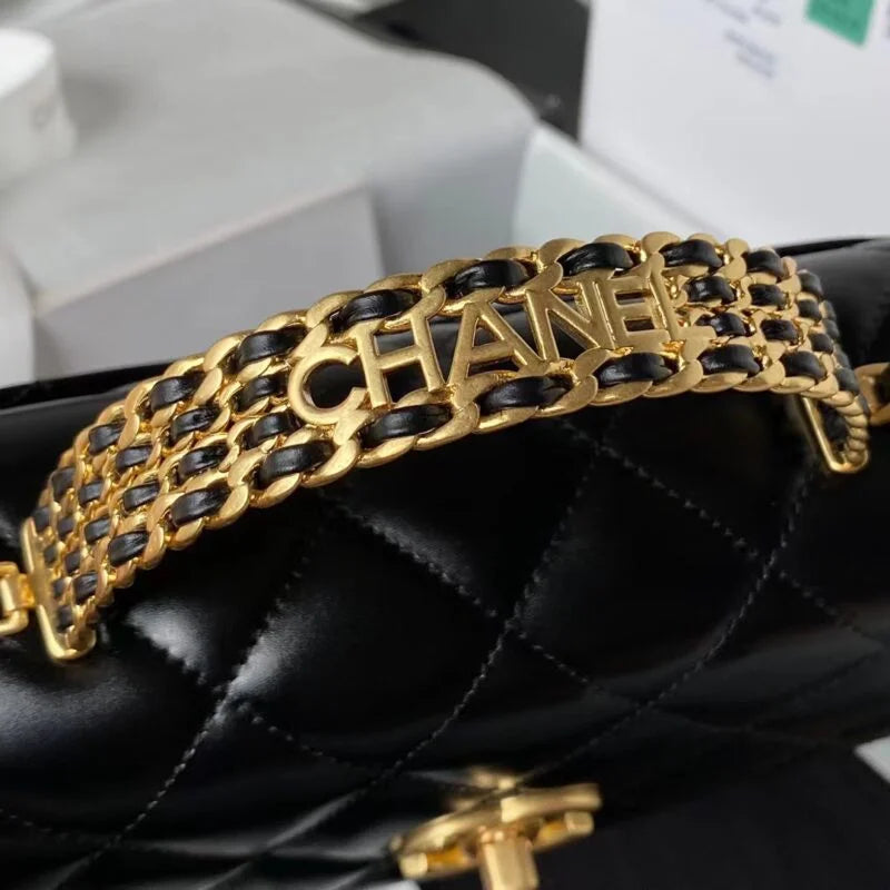Mini Flap Bag With Top Handle N478