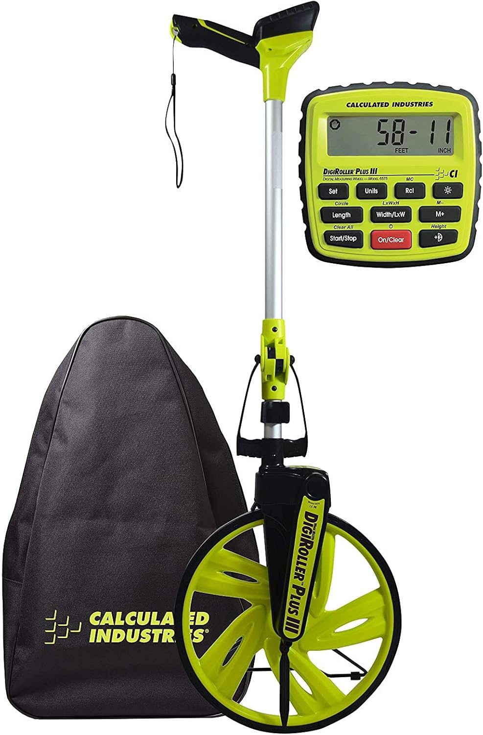 12.5 Inch Electronic Distance Measuring Wheel with Large Backlit Digital Display Q46779