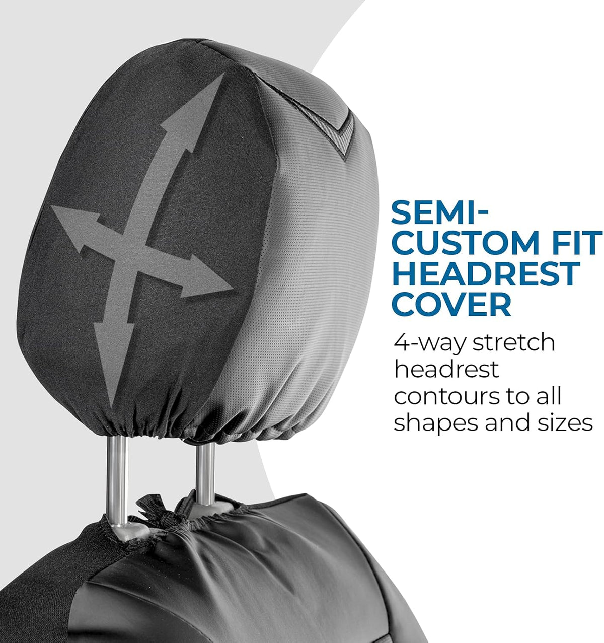 Soft Faux Leather Car Seat Cover, Universal Fit, Black Z877521