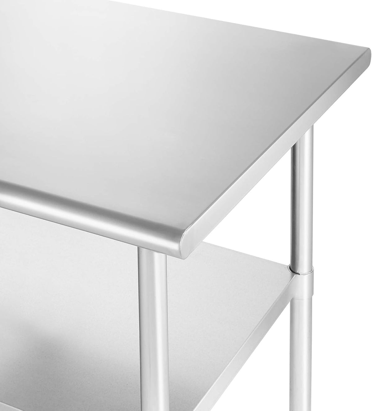 Stainless Steel Commercial Kitchen Prep & Work Table with 4 Casters W8641