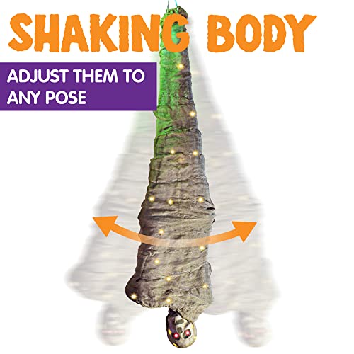 65" Animated Hanging Cocoon Corpse with Lights and Sound L32698