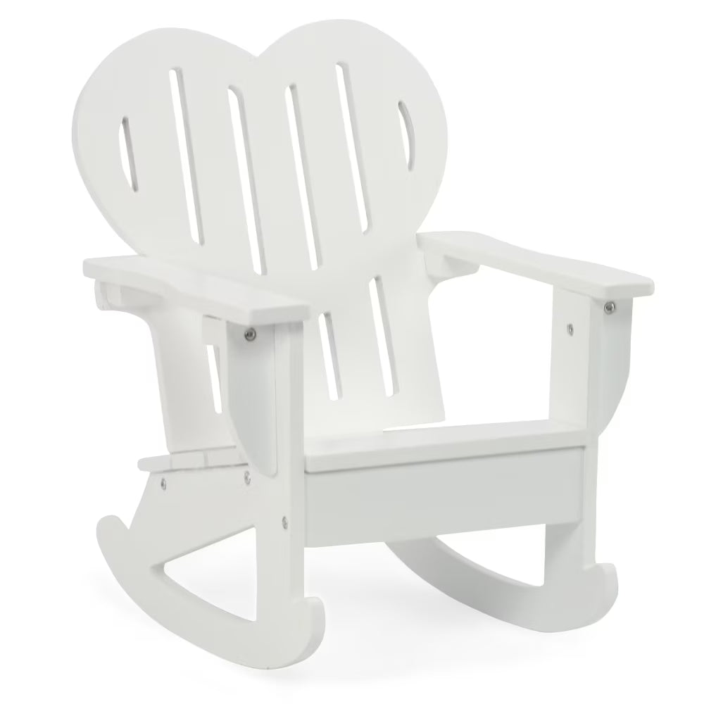 White 18 Inch Doll Adirondack Rocking Chair G5983