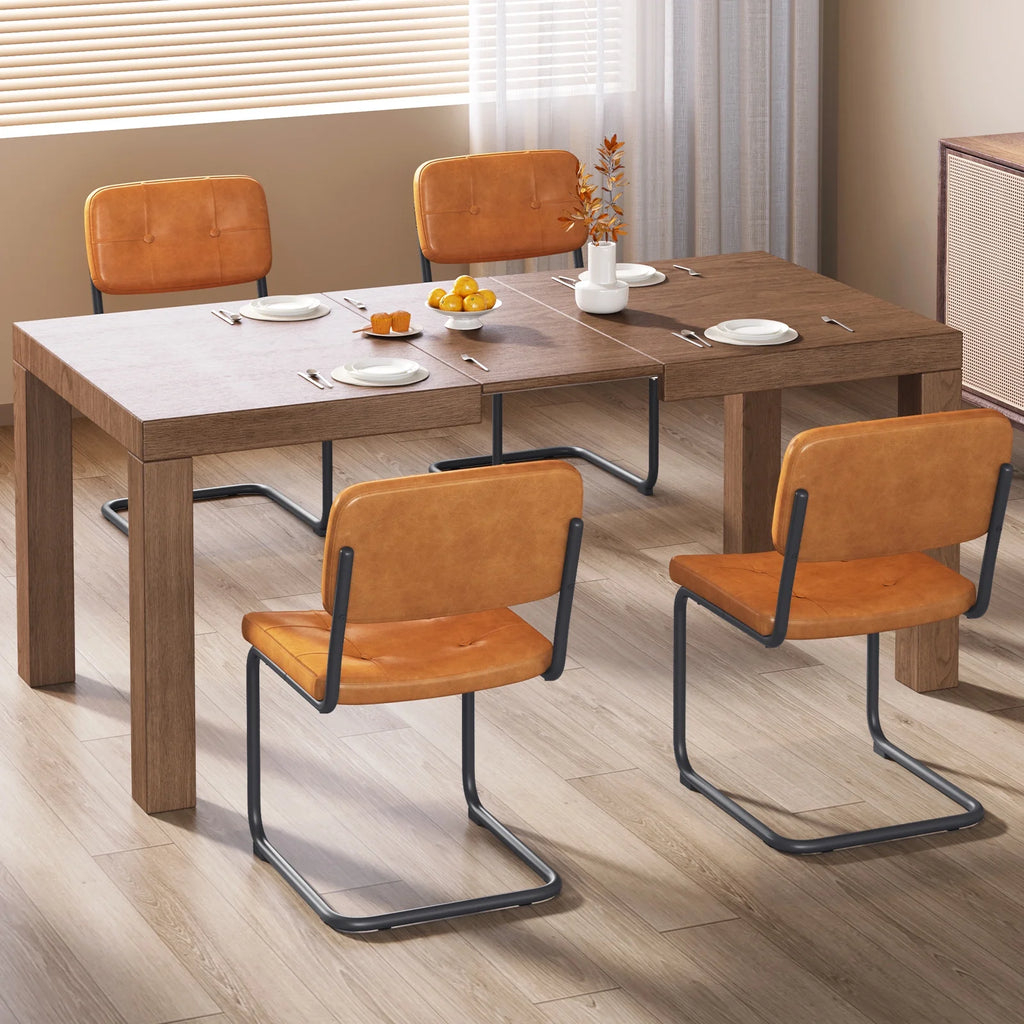 Extendable Dining Table Set with 4 Chairs D7899