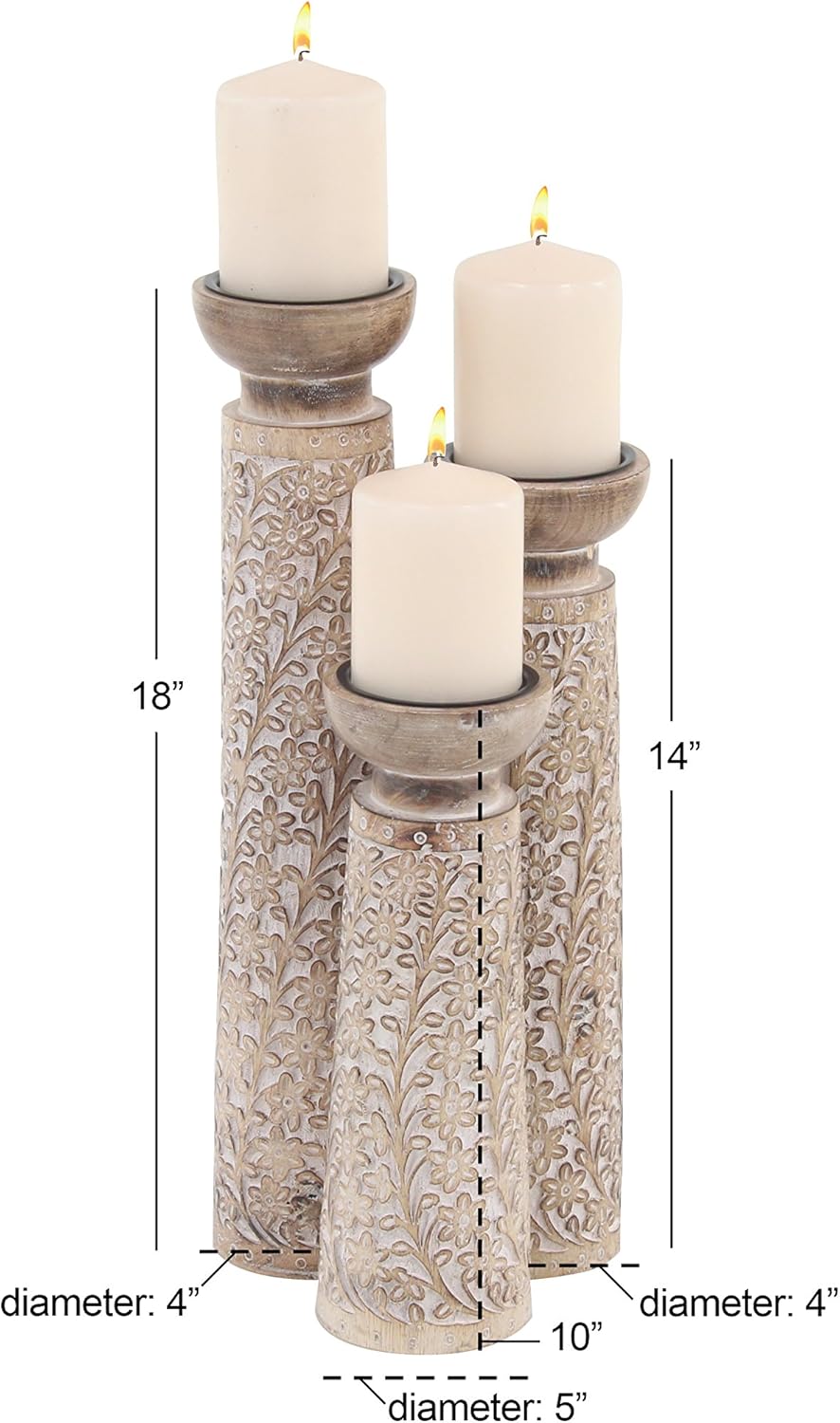 Brown Candle Holder K1689