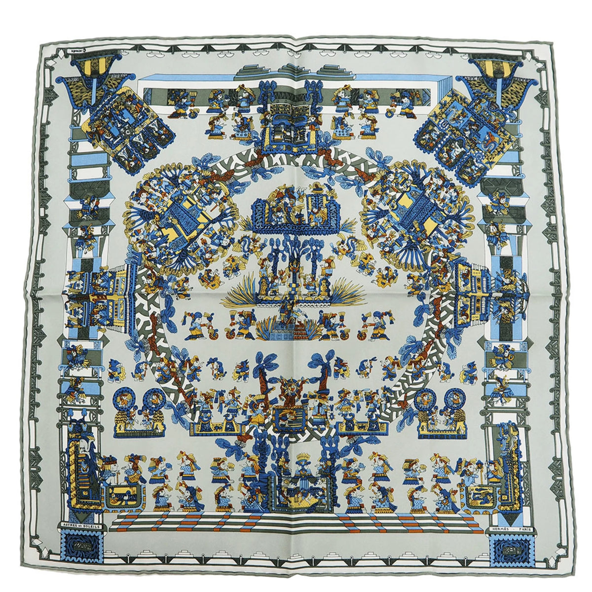 Gray Silk Scarf X706671