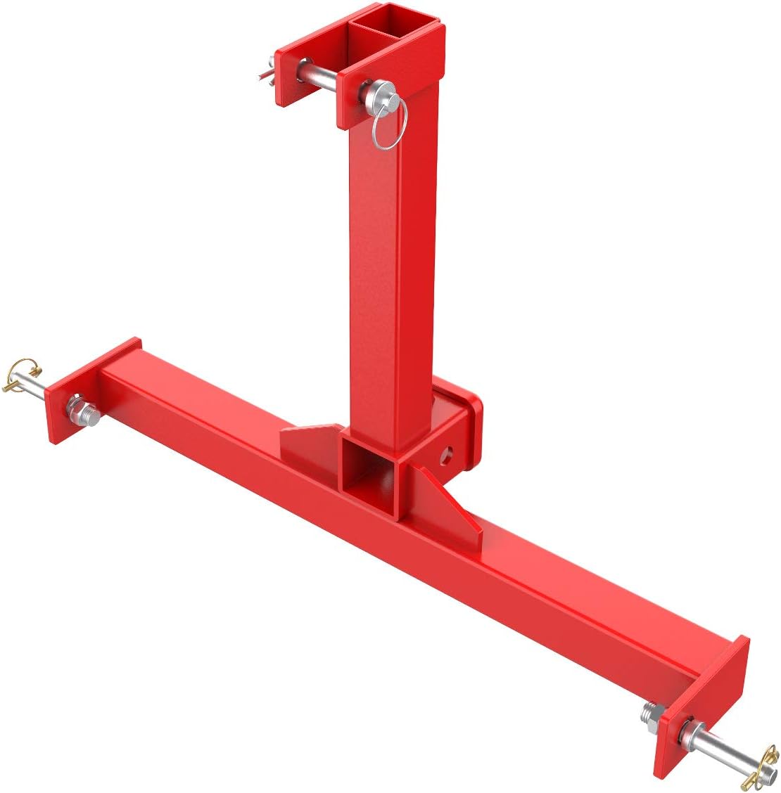 Red 3 Point Trailer Hitch with 2 Receivers Q63814