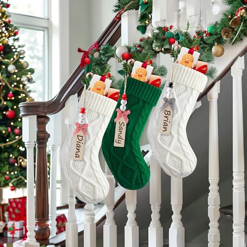 18 Inches 6 Pack Knitted Christmas Stockings A559630