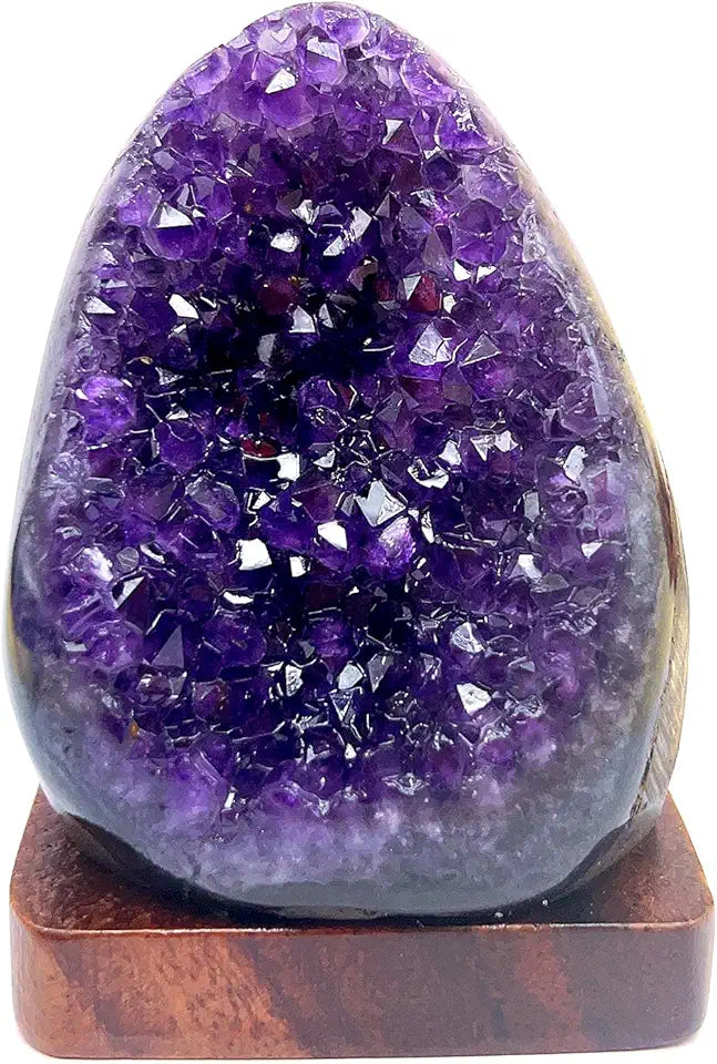 2.64 lb Natural Deep Purple Uruguay Quartz Amethyst Geode Crystal Specimen N80418
