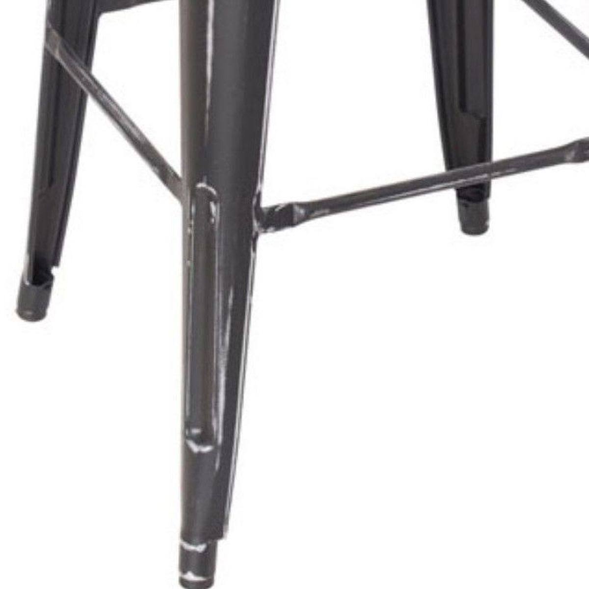 Ash & Antique Black Bar Stool (Set of 2) R7663