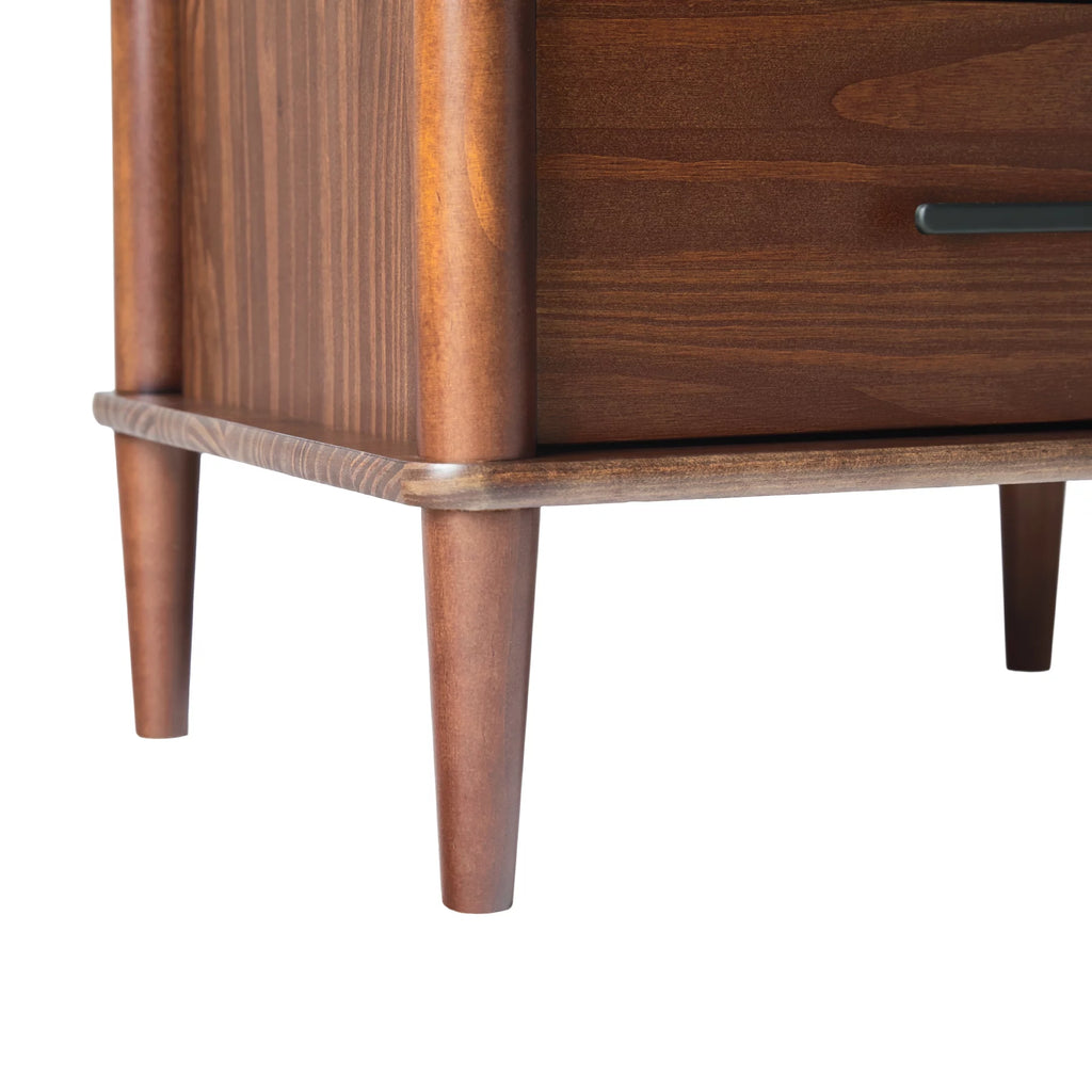 Walnut 1-Drawer Nightstand U361