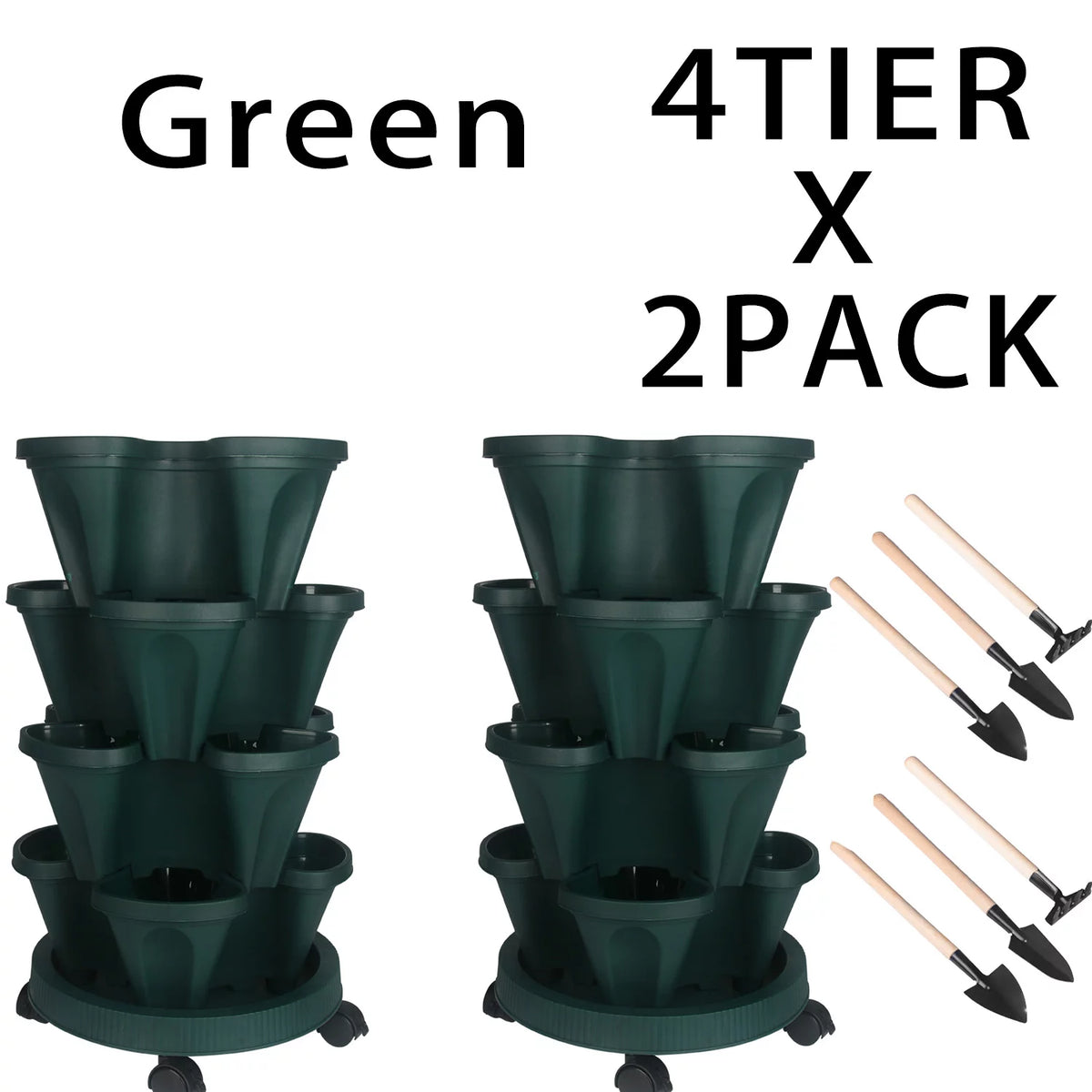 4 Tier Stackable Garden Planter D689