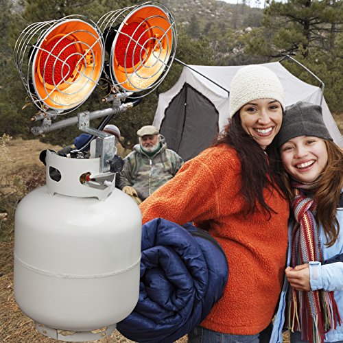 Silver 15,000 BTU Propane Gas Tank Top Heater I2048