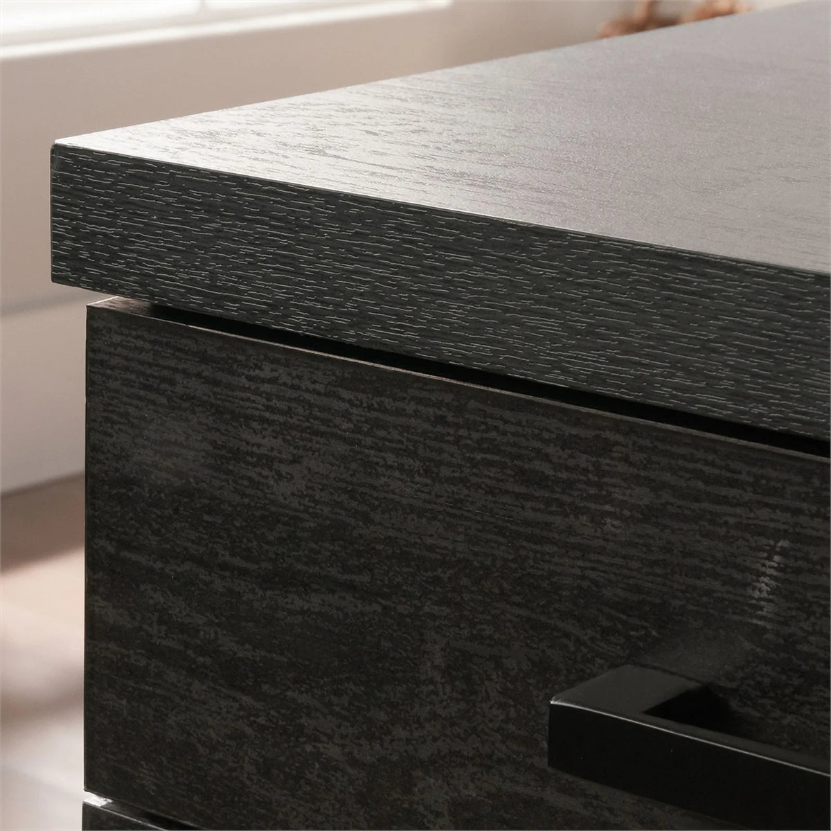 Contemporary Engineered Wood Executive Desk W839