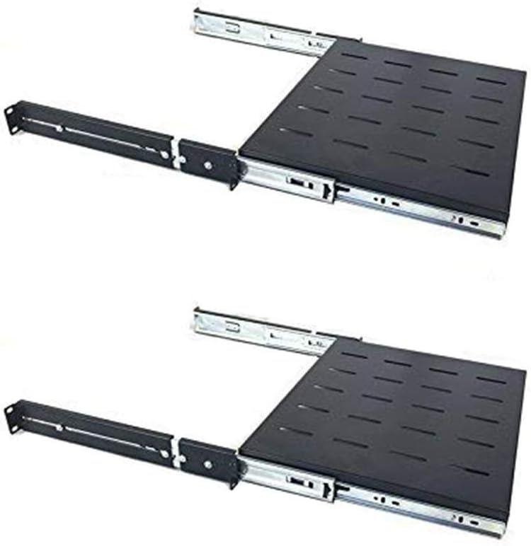 19'' Wide Fixed Shelf for Server Cabinet, 2 Pack V541
