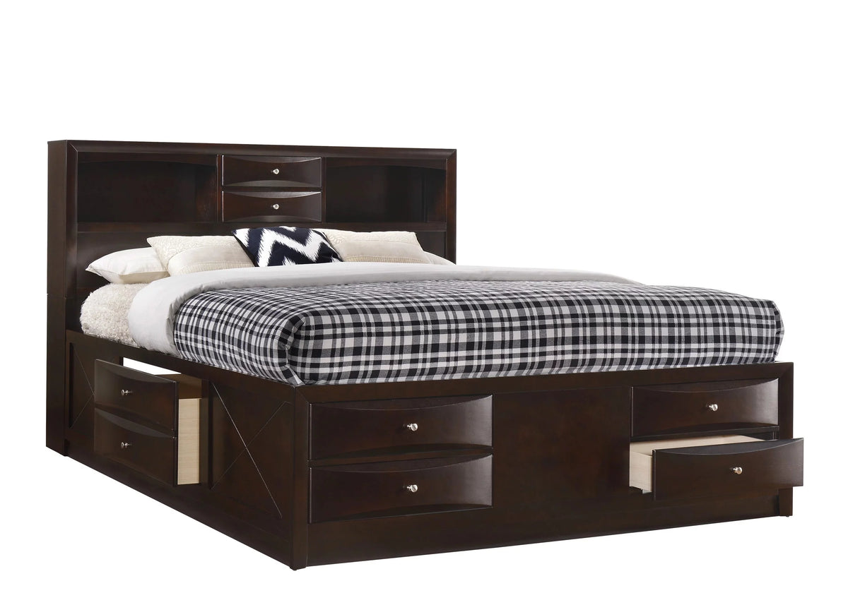 Queen Size Wooden Captains Bed with Storage Drawers Z7250