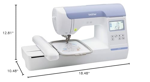 Embroidery Machine with 5" x 7" Hoop Area, 138 Built-in Designs, 11 Font Styles Q7367