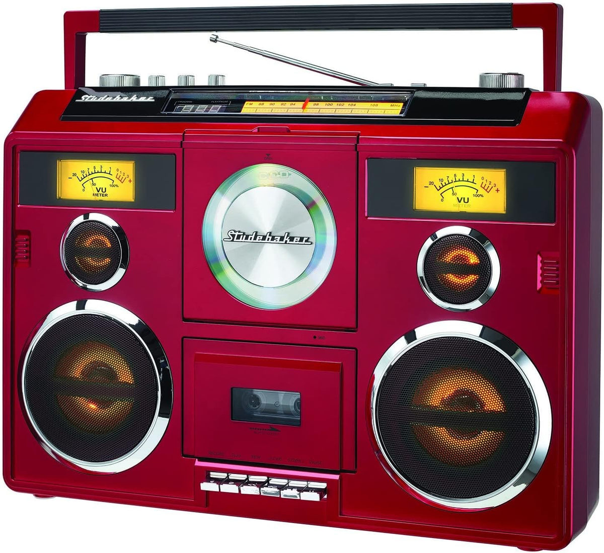Teal Portable Stereo Boombox with Bluetooth H86869