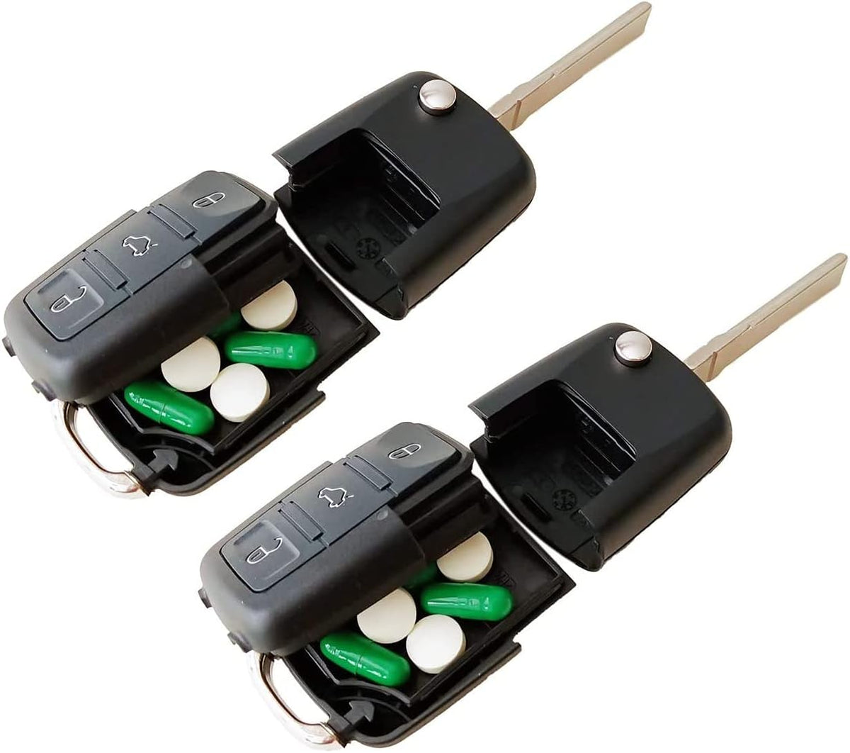 Fake Car Key Safe 2 Pack Waterproof Hidden Compartment B2444