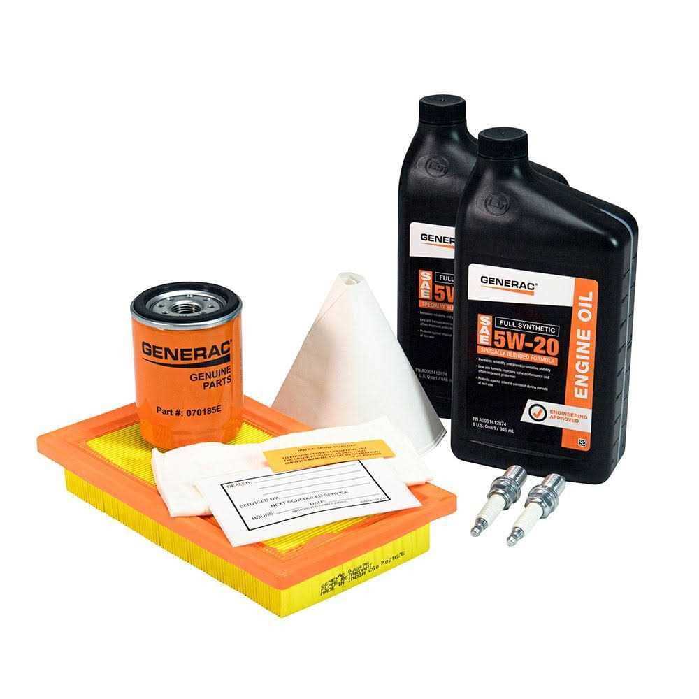 Maintenance Kit with 5w-20 Synthetic Oil for 14 17kW Air-Cooled Generators I76853