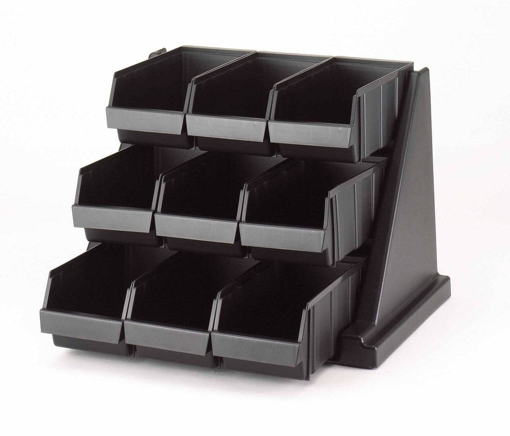 Black 9 Bins Organizer Rack I244512