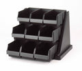 Black 9 Bins Organizer Rack I244512