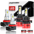 6000K LED Headlights 9008/H13 High Low Beam H11/H8/H9 Fog Lights Bulbs F698608