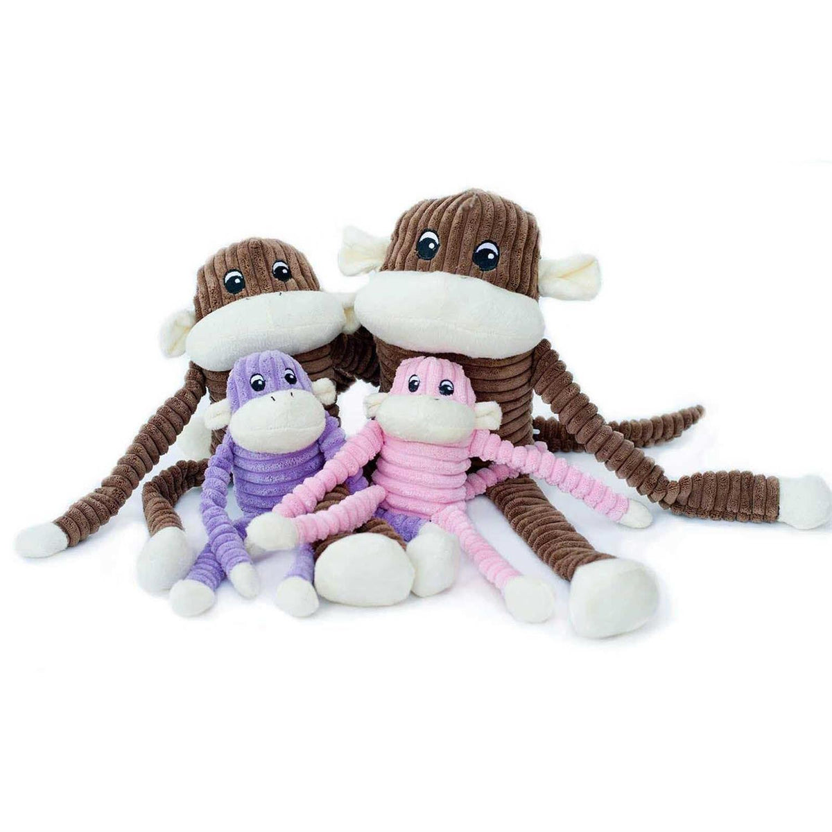 Crinkle Monkey Dog Toy V2210