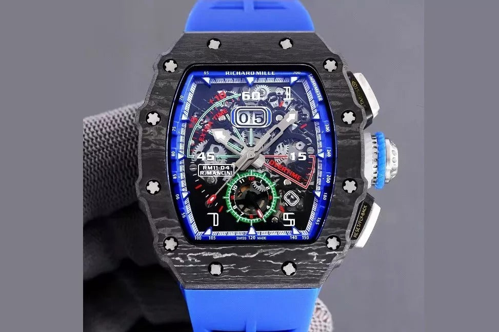 Blue Dial Skeleton Watch M10069