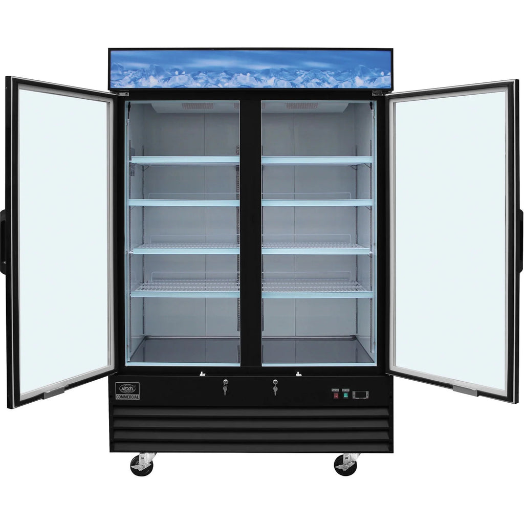 Black 45 Cu. Ft. Glass Door Merchandiser Freezer U910