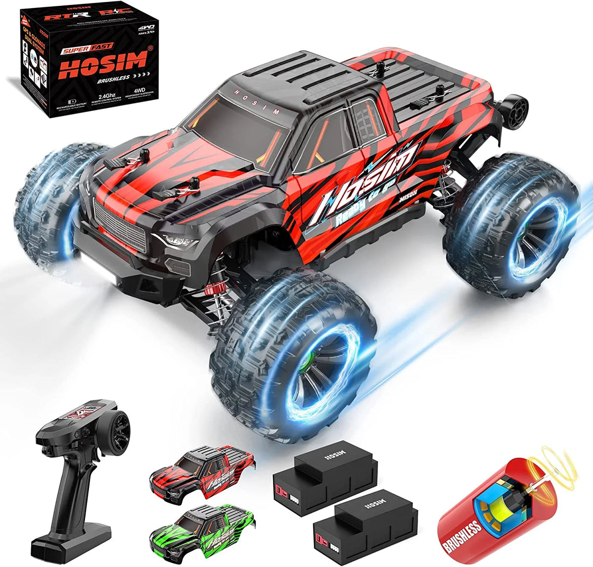 Brushless RC Car 1:16 4WD Off-Road Remote Control Truck X217567