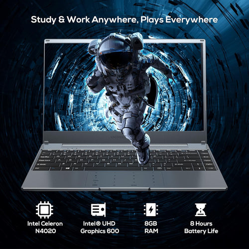 14” Windows 10 Laptop Computer, 8GB RAM 256GB SSD, Silver Gray Z3865