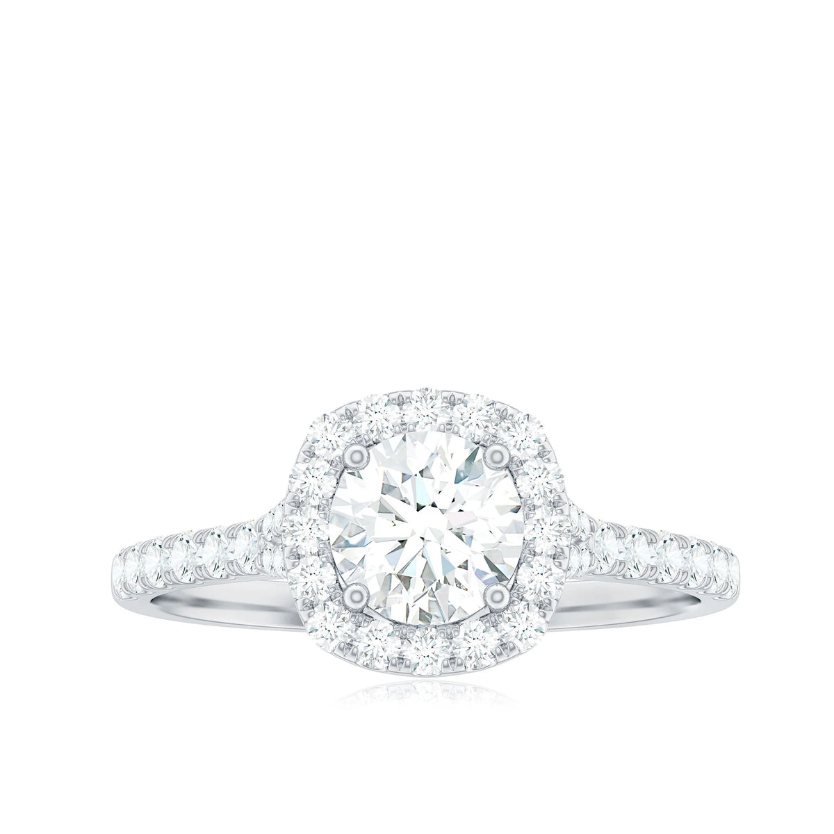 925 Sterling Silver Cubic Zirconia Engagement Ring, US 7.50 I549681