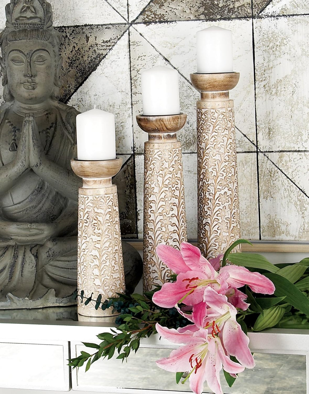 Brown Candle Holder K1689