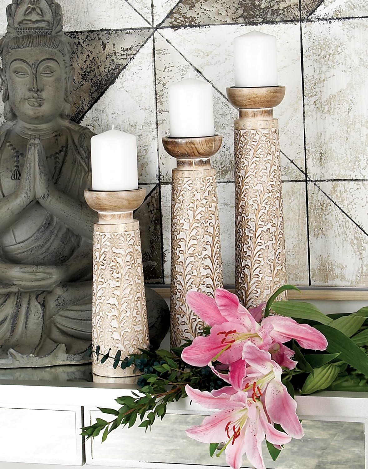 Brown Candle Holder K1689