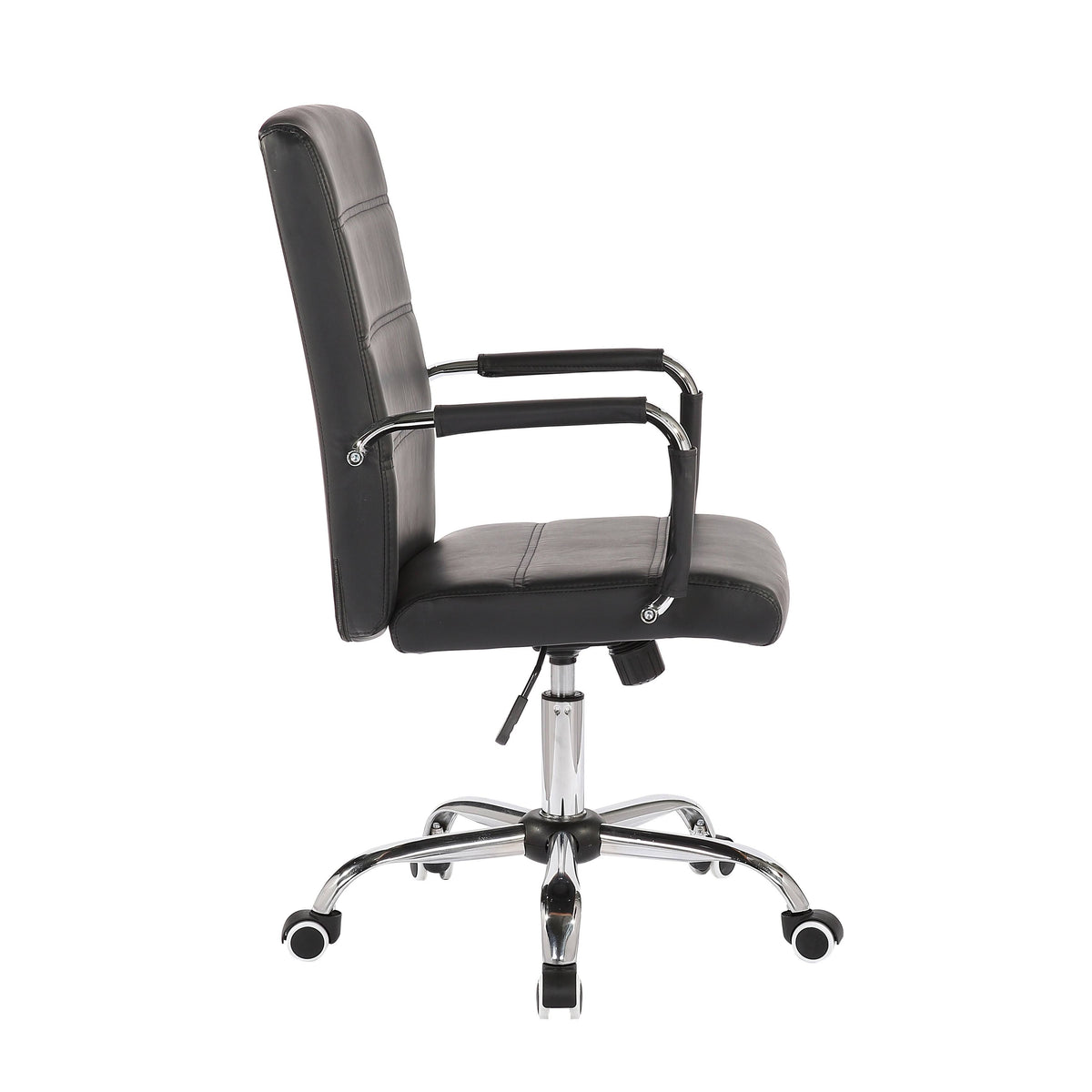 White PU Leather Swivel Office Chair U5545
