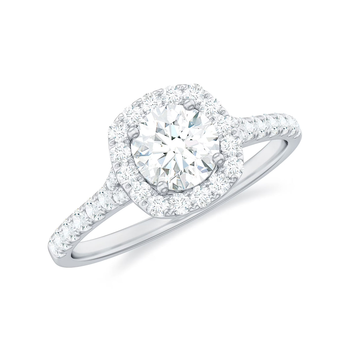 925 Sterling Silver Cubic Zirconia Engagement Ring, US 7.50 I549681