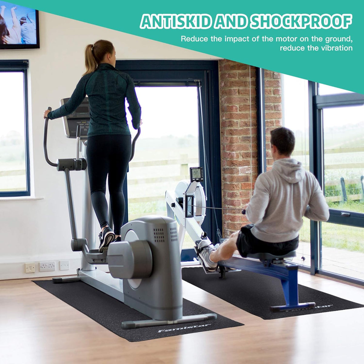 70"x30" Exercise Bike Mat Pack of 2 L82888