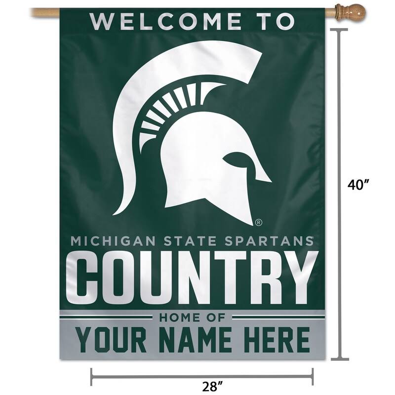 Michigan State Spartans 27 x 37 1-Sided Vertical Banner P383